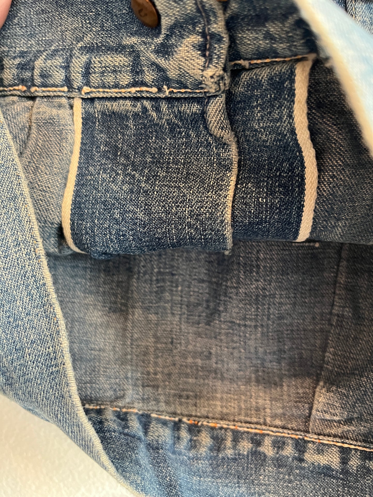 Vintage 1930/40’s Kids Pleated Denim Jacket