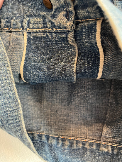 Vintage 1930/40’s Kids Pleated Denim Jacket