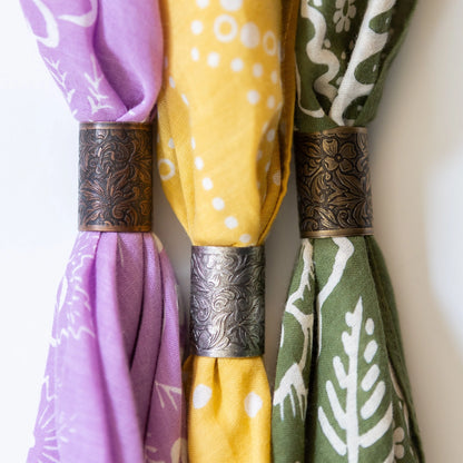 Last Chance Textiles - Dogwood Scarf/Bandana Slide - La Lovely Vintage 