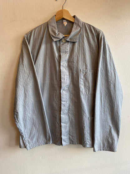 Vintage 1970’s Grey French Herringbone Twill Chore Coat