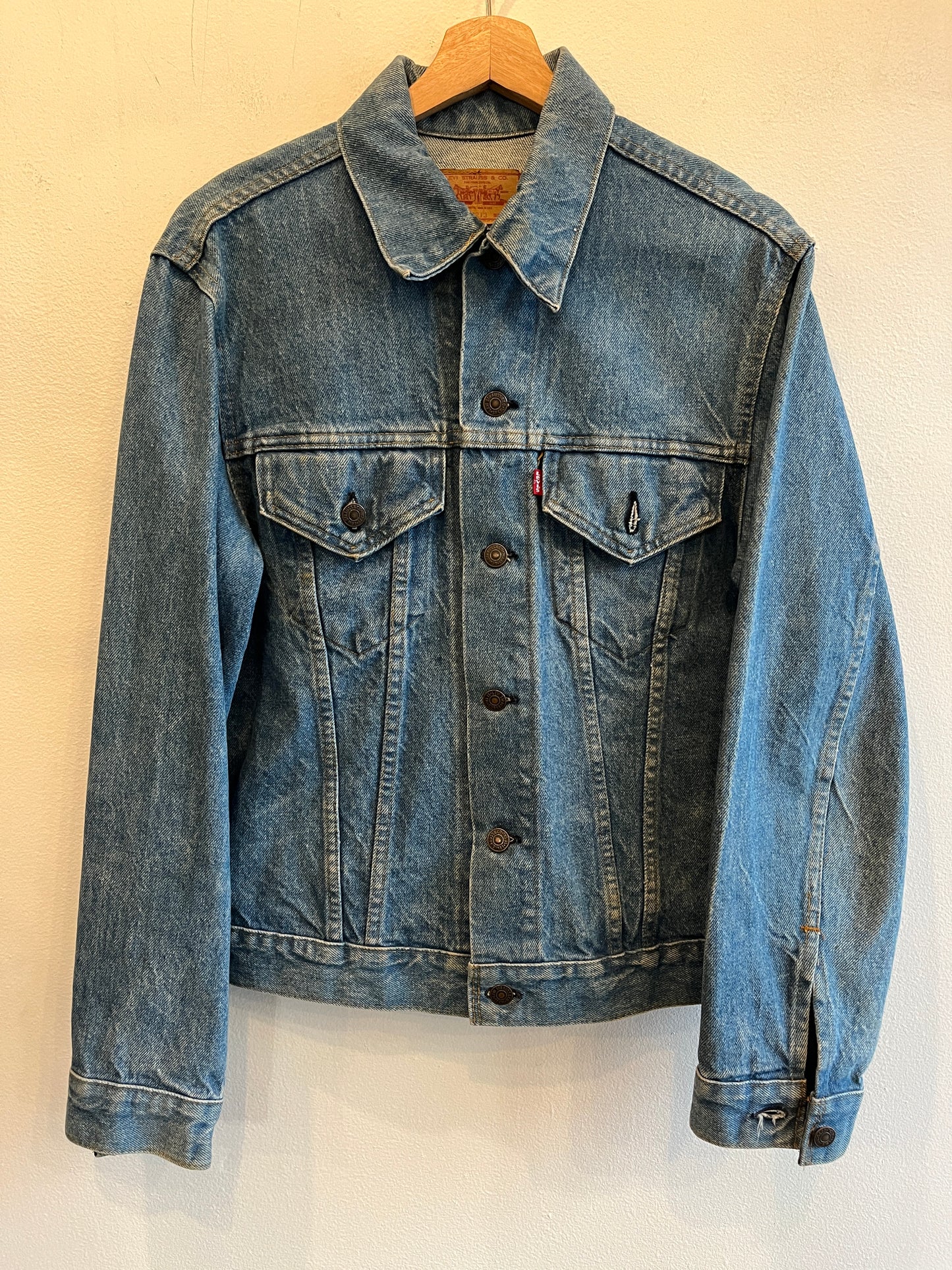 Vintage 1970’s Levi’s “Bertha” Painted Denim Trucker Jacket