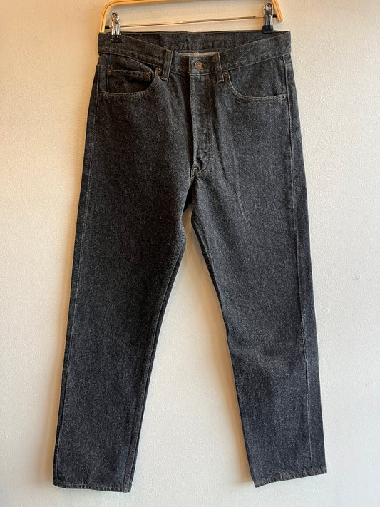 Vintage 1980's Levi’s 501 Black Denim Jeans