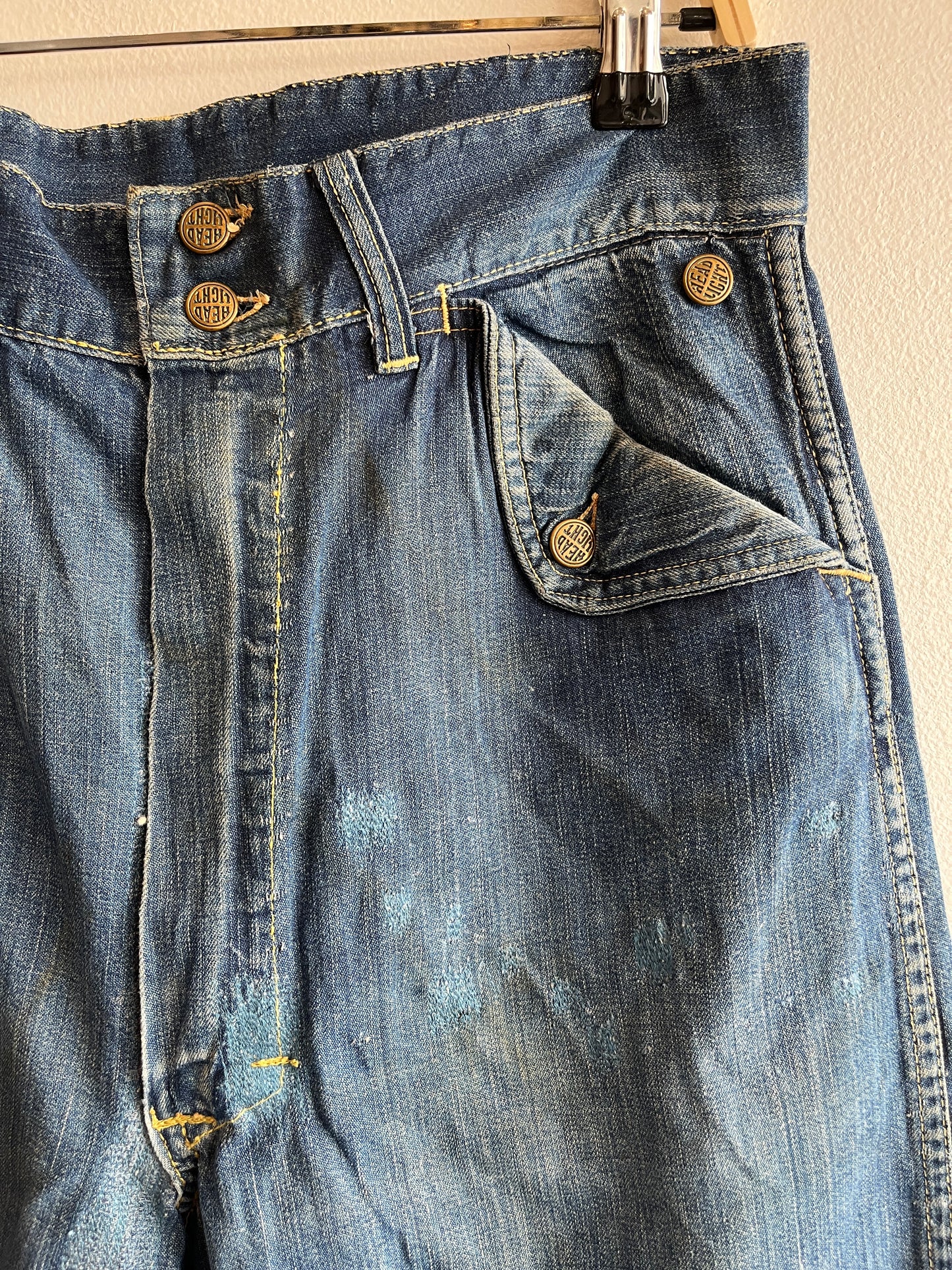 Vintage 1950’s Headlight “Headies” Flap-Pocket Denim Jeans