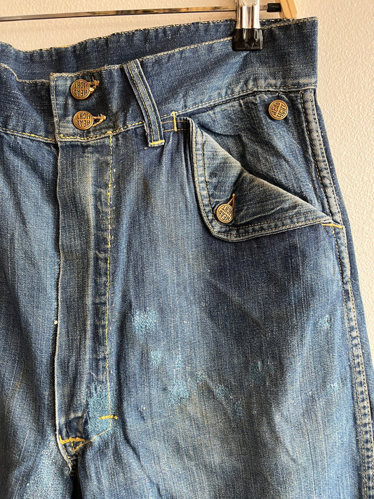 Vintage 1950’s Headlight “Headies” Flap-Pocket Denim Jeans