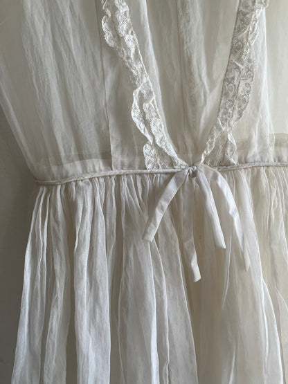 Vintage 1970’s Sheer Taffeta Dress
