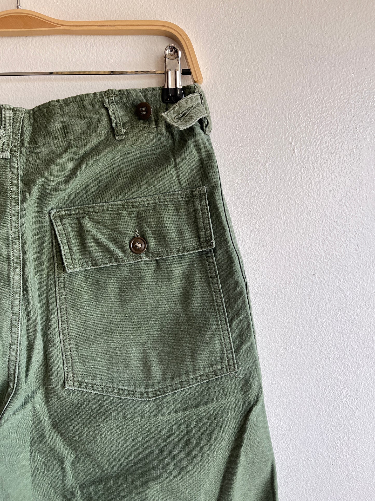 Vintage 1960’s OG-107 Military Fatigue Trousers - La Lovely Vintage 