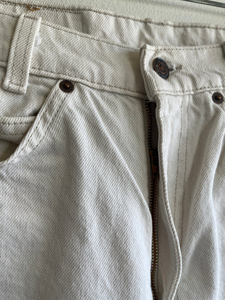 Vintage 1980's Levis 560 White Denim Jeans