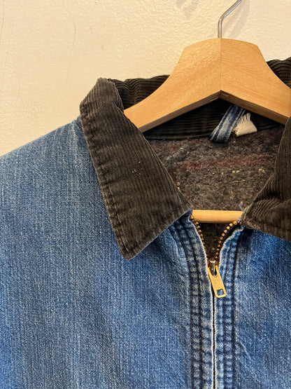 Vintage 1950’s Blanket Lined Denim Work Jacket - La Lovely Vintage 