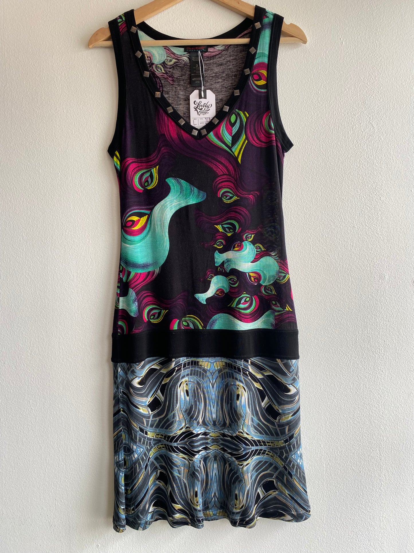 Vintage Y2K Custo Barcelona midi dress - La Lovely Vintage 