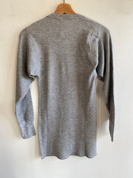 Vintage 1970’s Grey Waffle-Knit Thermal Shirt