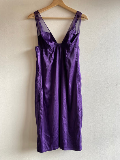 Vintage Y2K Purple Victoria Secret Midi Slip Dress - La Lovely Vintage 