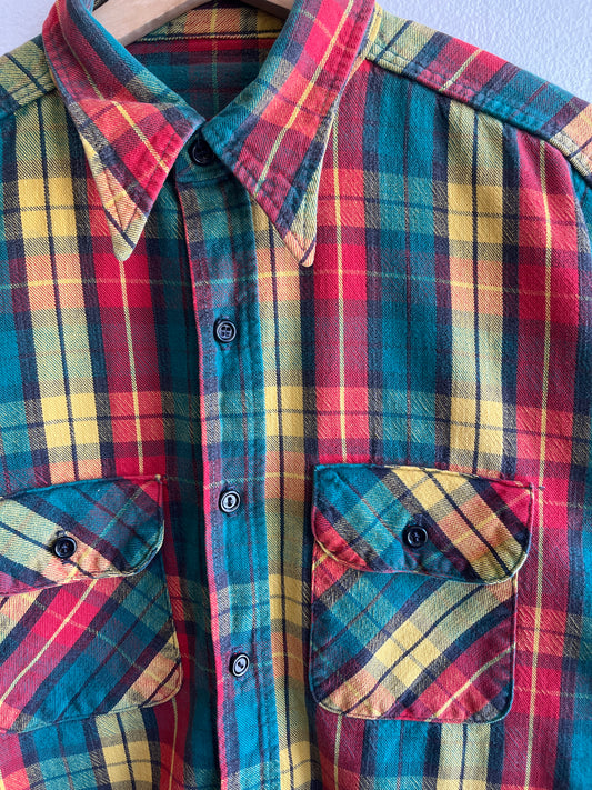 Vintage 1960/70’s Cotton Flannel Button-Up Shirt - La Lovely Vintage 