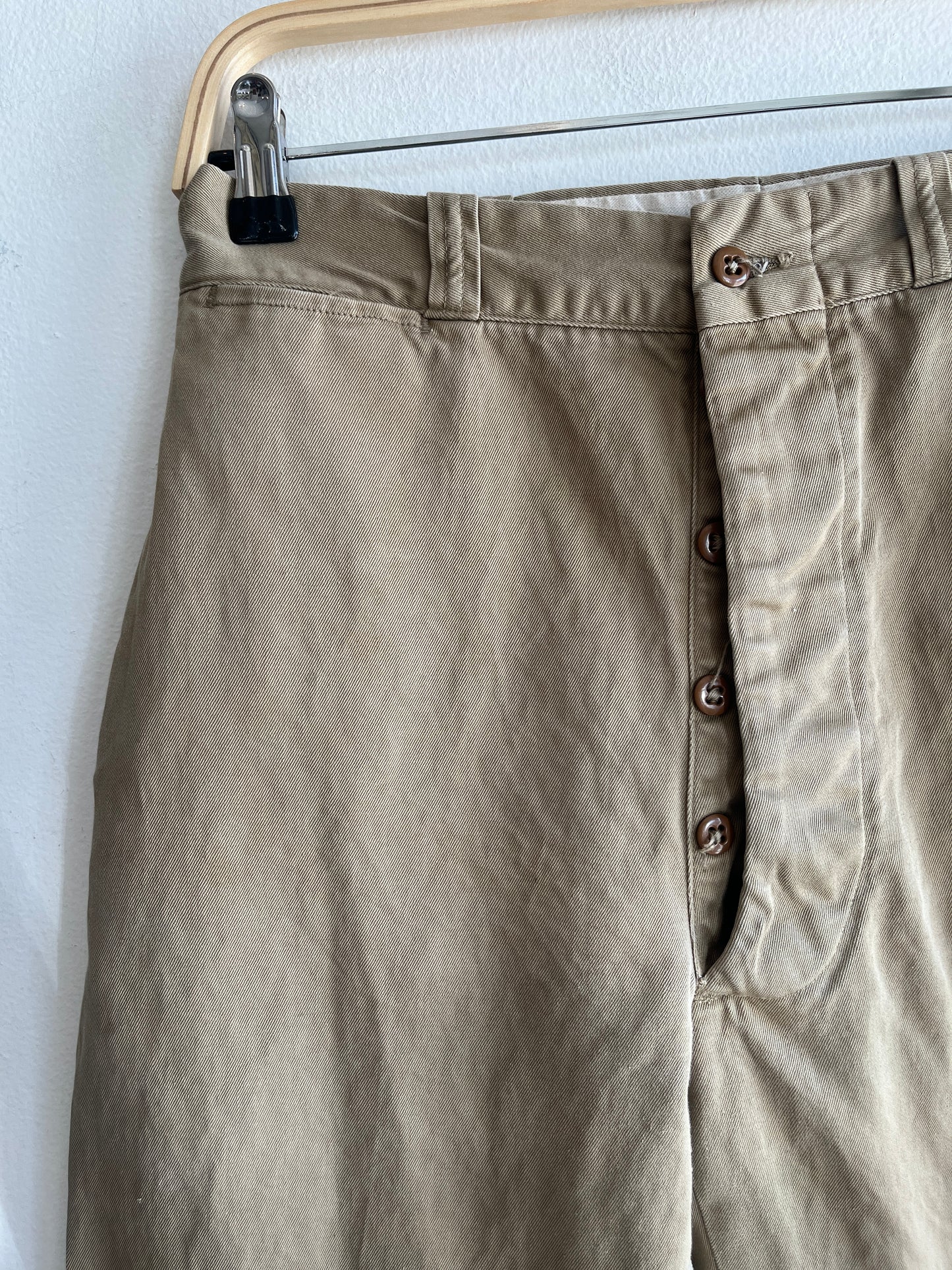 Vintage 1940’s Khaki Military Trousers