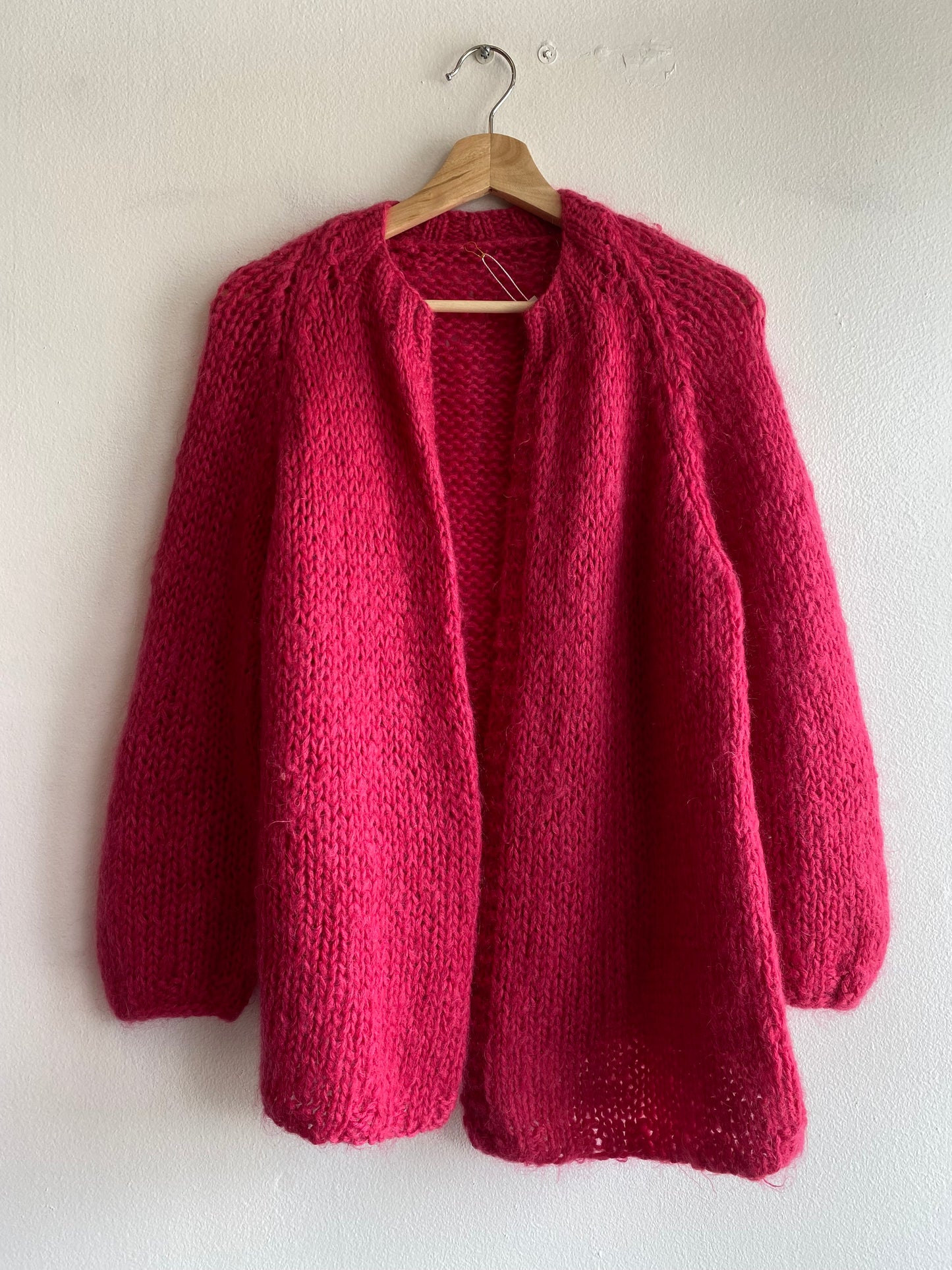 Vintage 70's Pink Mohair Blend Cardigan - La Lovely Vintage 