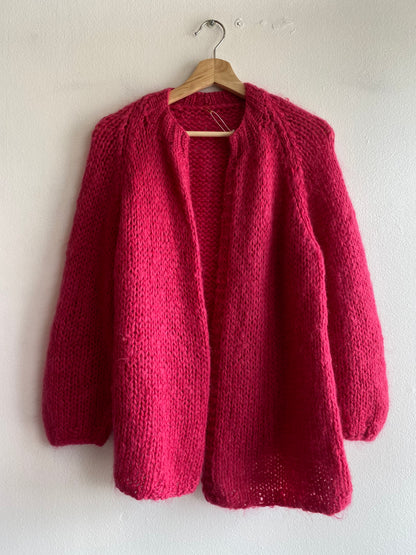 Vintage 70's Pink Mohair Blend Cardigan - La Lovely Vintage 