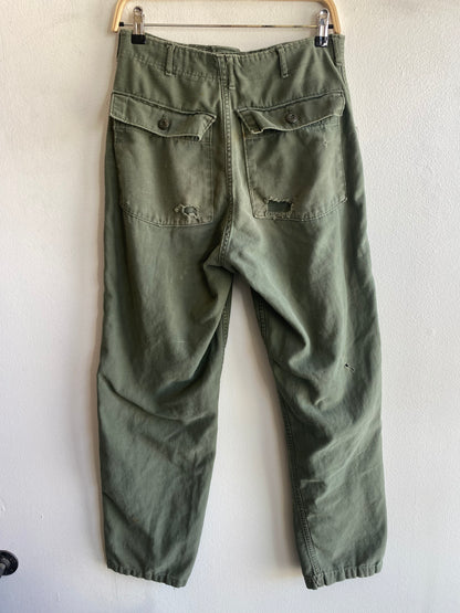 Vintage 1970’s OG-107 Military Fatigue Trousers - La Lovely Vintage 