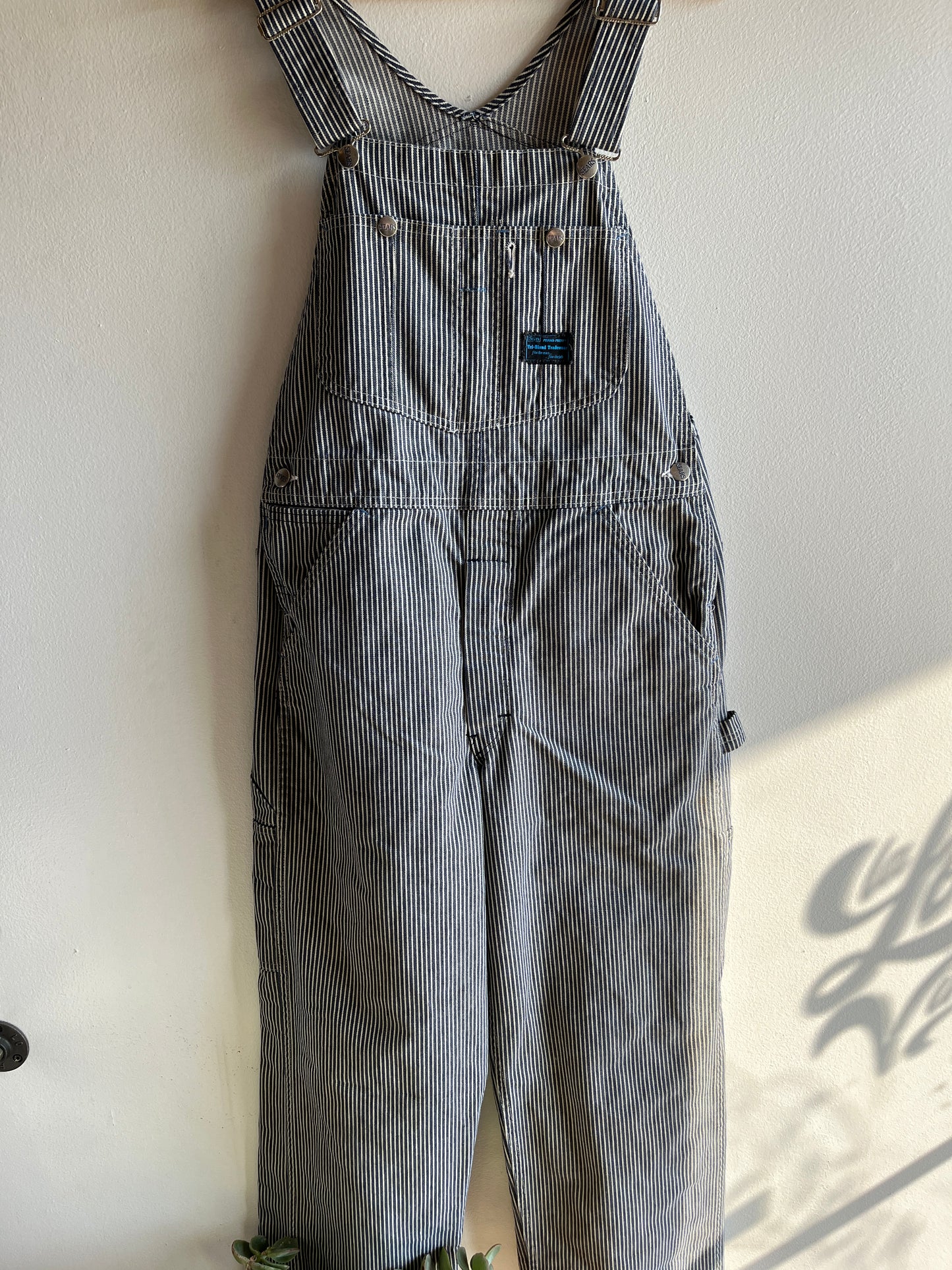 Vintage 1960/70’s Sears Hickory Stripe Denim Overalls - La Lovely Vintage 