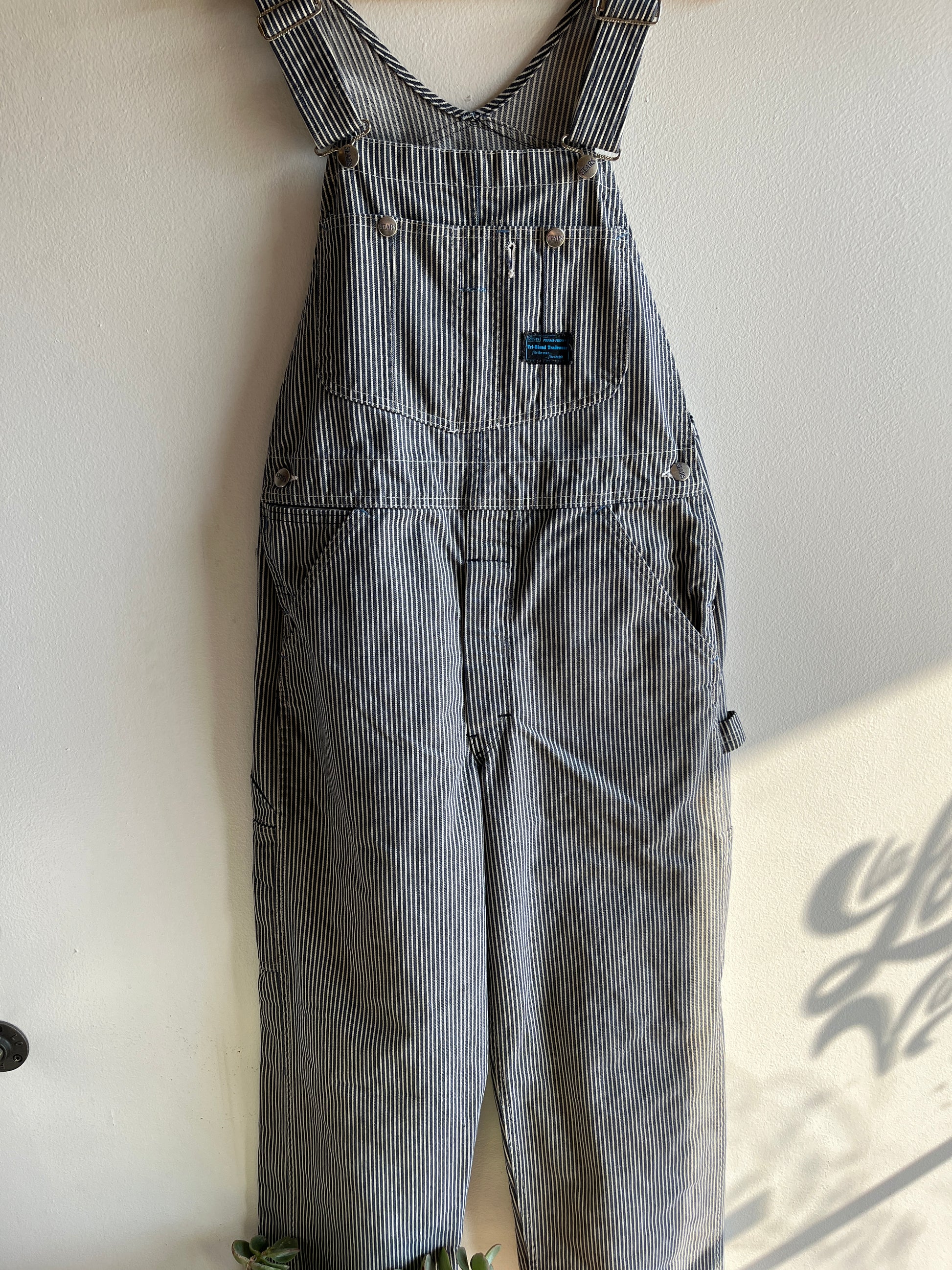 Vintage 1960/70’s Sears Hickory Stripe Denim Overalls - La Lovely Vintage 