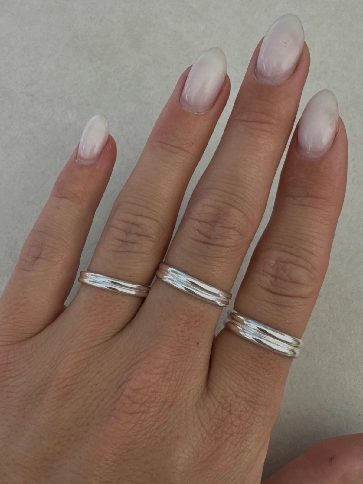 Breezi Mae - Double Band Stacker Ring - La Lovely Vintage 