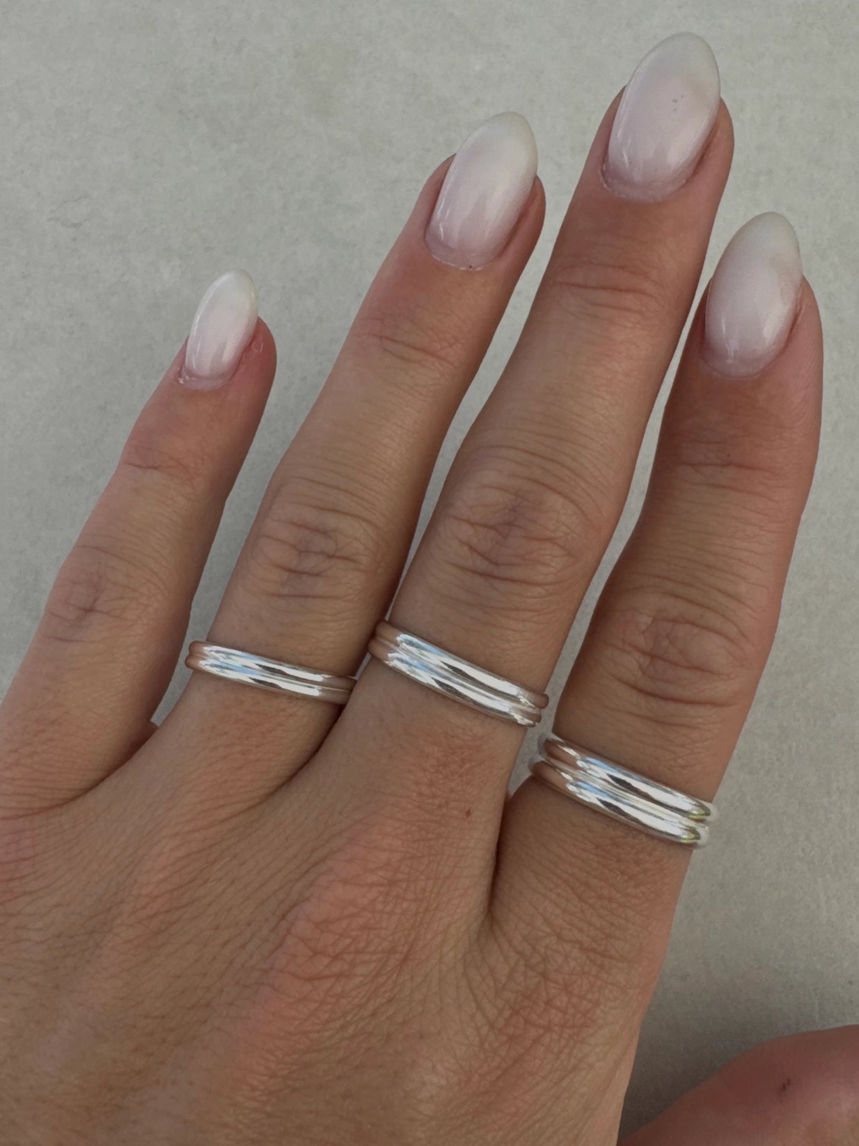 Breezi Mae - Double Band Stacker Ring - La Lovely Vintage 
