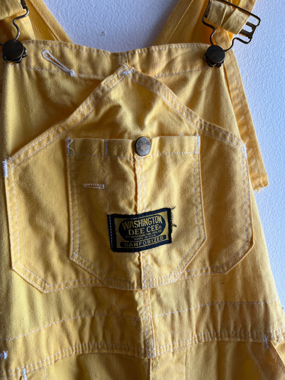 Vintage 1960/70’s Washington Dee Cee Yellow Twill Overalls - La Lovely Vintage 