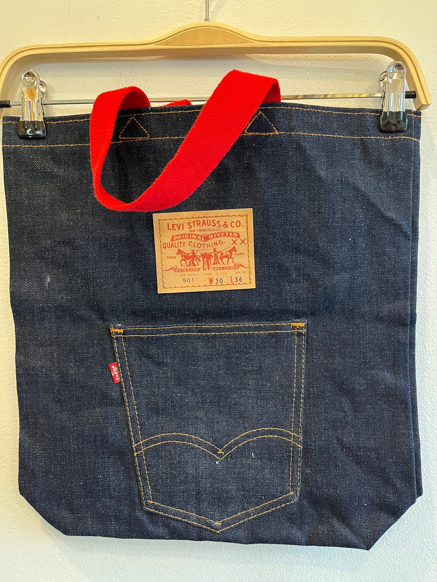 Vintage 1970’s Deadstock Levi’s Denim Tote