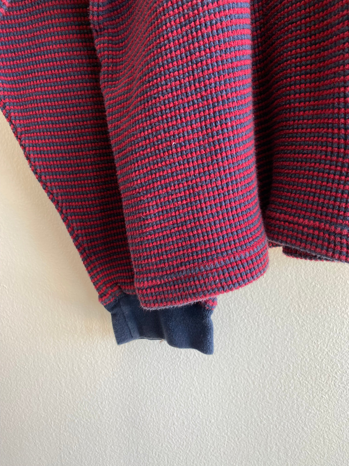 Vintage 1990’s Gap Striped Waffle Knit Thermal Shirt