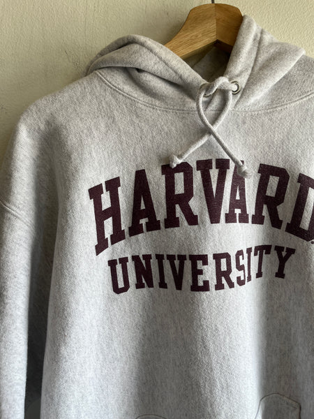 Vintage 2000’s Champion Harvard Reverse Weave Hooded Sweatshirt