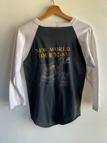 Vintage 1982 Rush 3/4 Sleeve Tour T-Shirt