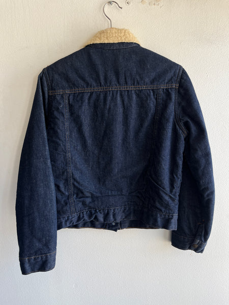 Vintage 1960’s Sears Sherpa-Lined Denim Trucker Jacket