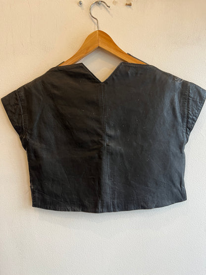 Vintage 1980’s Harley Davidson Patchwork Leather Shirt - La Lovely Vintage 