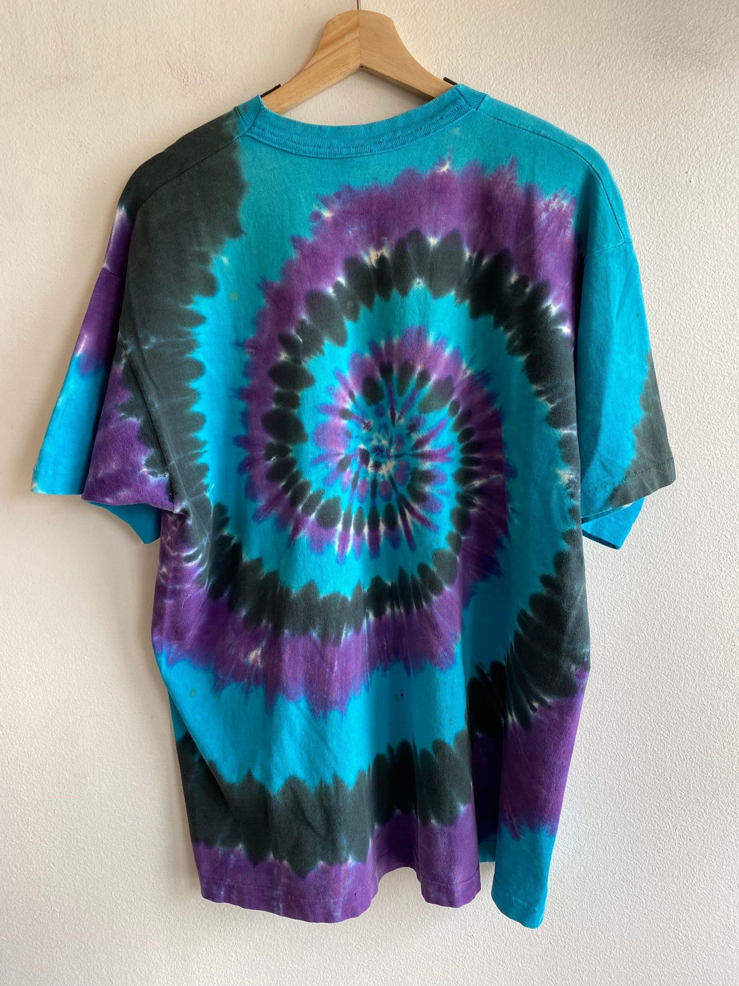 Vintage 1990 Grateful Dead “Skeleton Spiral” Tie Dye T-Shirt