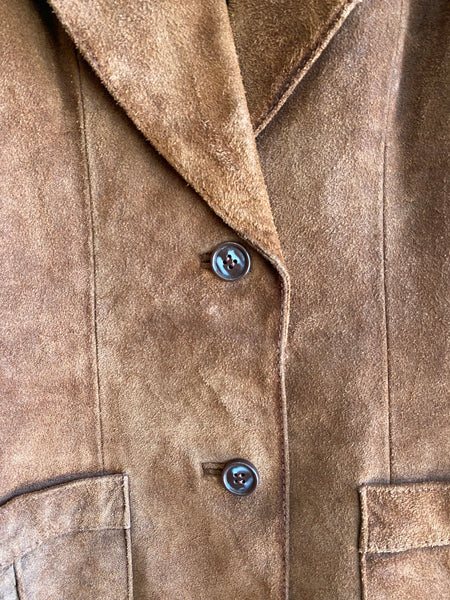 Vintage 1970’s P.B.D. International Suede Blazer Coat