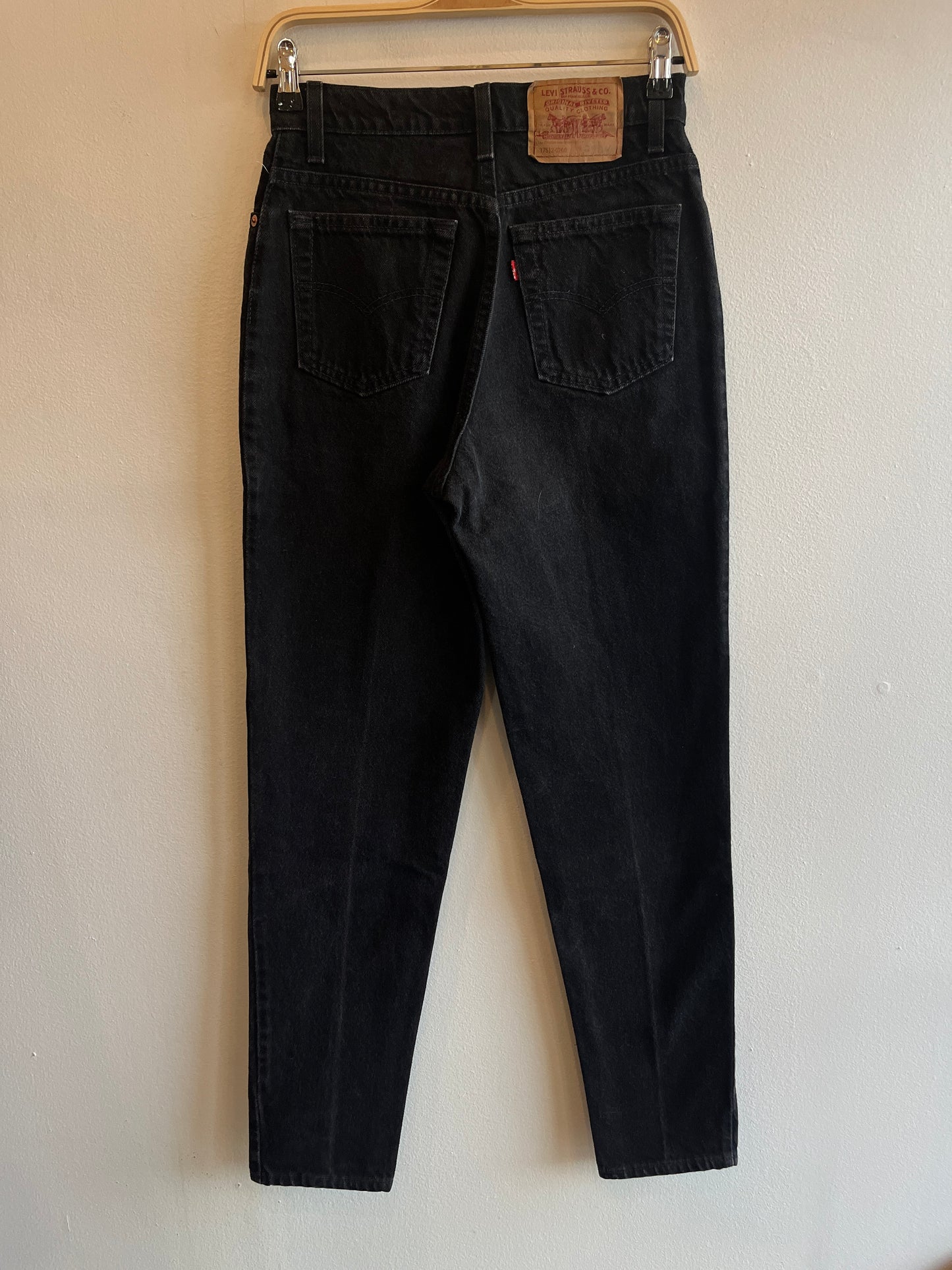 Vintage 1980's Levi’s 512 Black Denim Jeans