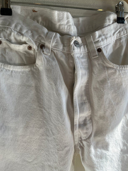 Vintage 1980’s Levi’s 501 White Denim Jeans