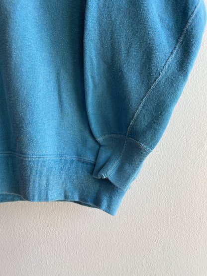 Vintage 1960/70’s Sky Blue Sweatshirt - La Lovely Vintage 