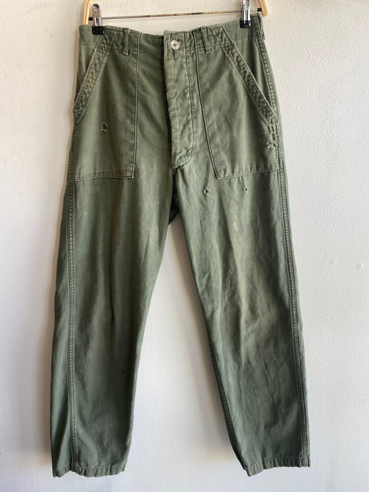 Vintage 1970’s OG-107 Military Fatigue Trousers - La Lovely Vintage 