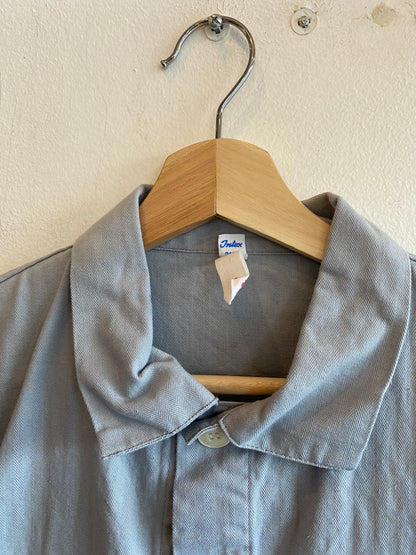 Vintage 1970’s Grey French Herringbone Twill Chore Coat