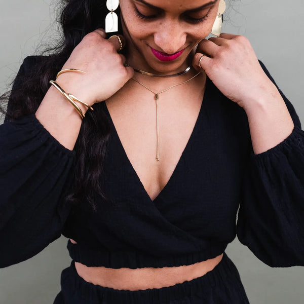 Oceanne - Adjustable Box Chain Bolo