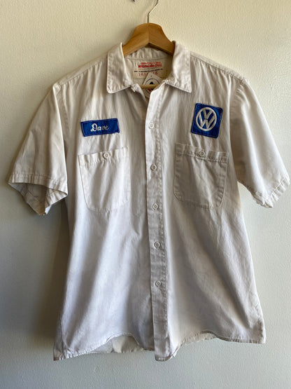 Vintage 1970/80’s Volkswagen Cotton Twill Button Up Work Shirt - La Lovely Vintage 
