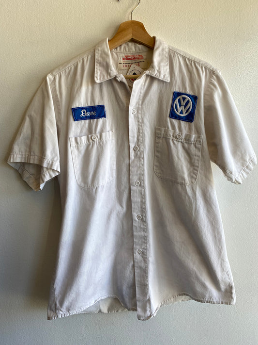 Vintage 1970/80’s Volkswagen Cotton Twill Button Up Work Shirt - La Lovely Vintage 