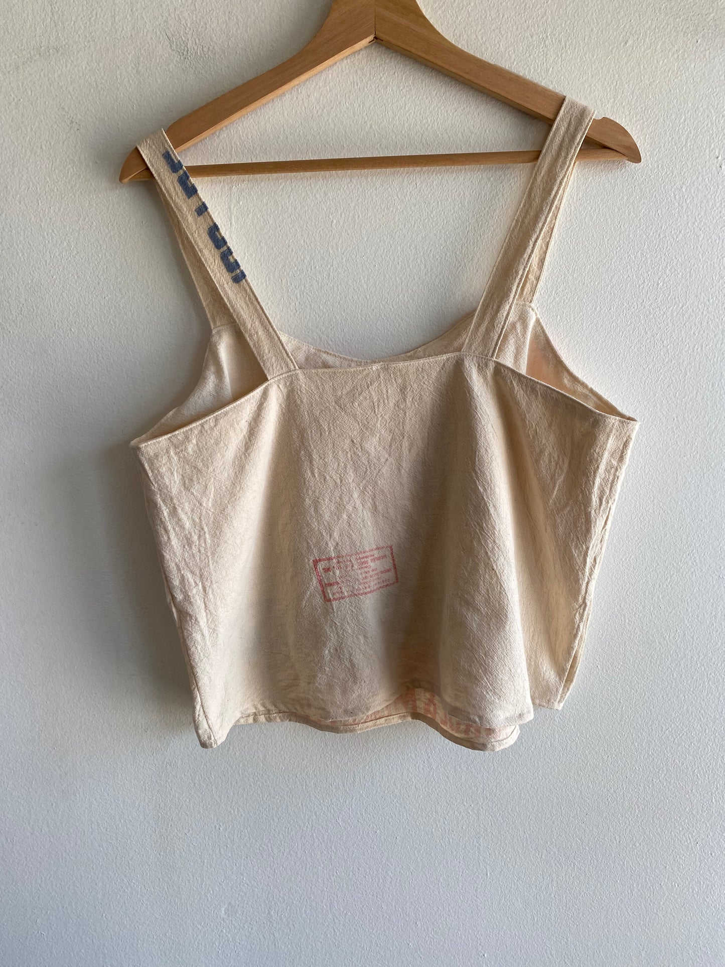 Trash Textiles - Handmade Antique Feedsack Blouse/Shirt