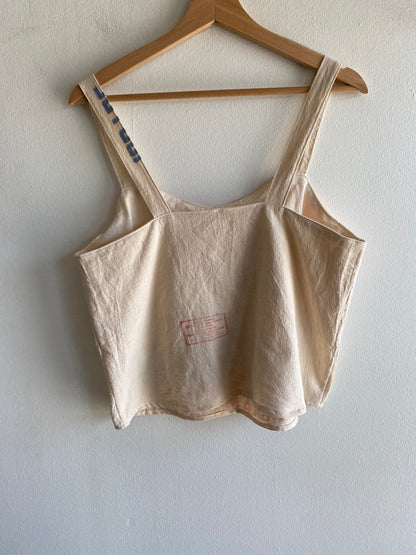 Trash Textiles - Handmade Antique Feedsack Blouse/Shirt