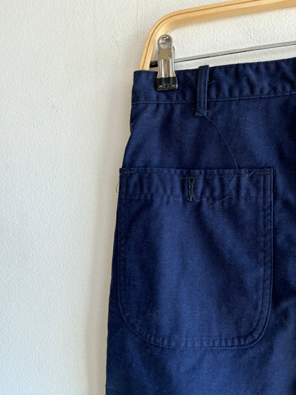 Vintage 1980’s Dark Blue Fatigue Pants