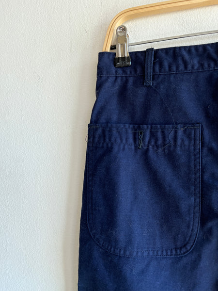 Vintage 1980’s Dark Blue Fatigue Pants