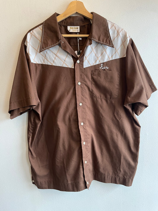 Vintage 1970’s Button-Up Bowling Shirt - La Lovely Vintage 