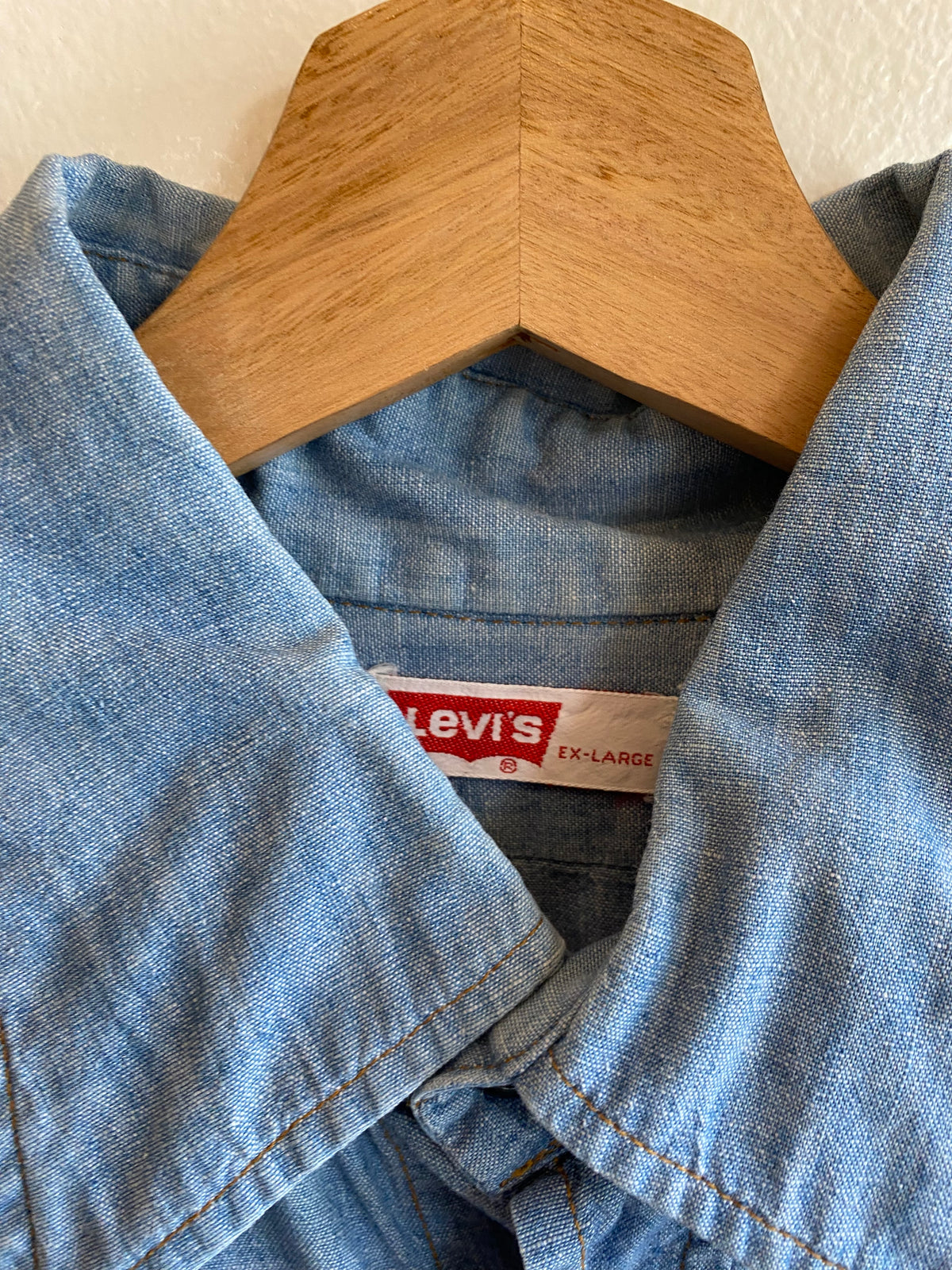 Vintage 1960/70’s Levi’s "Big E" Chambray Button-Up Shirt