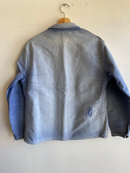 Vintage 1940’s Moleskine French Chore Coat - La Lovely Vintage 