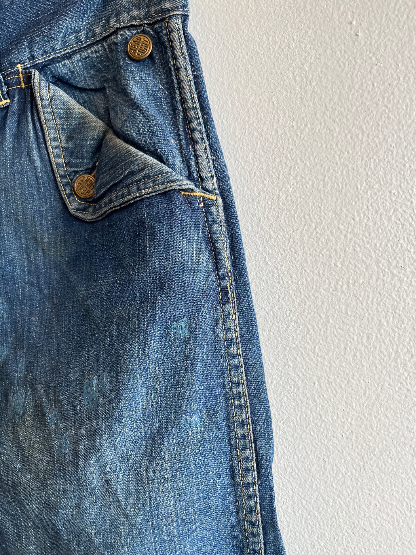 Vintage 1950’s Headlight “Headies” Flap-Pocket Denim Jeans