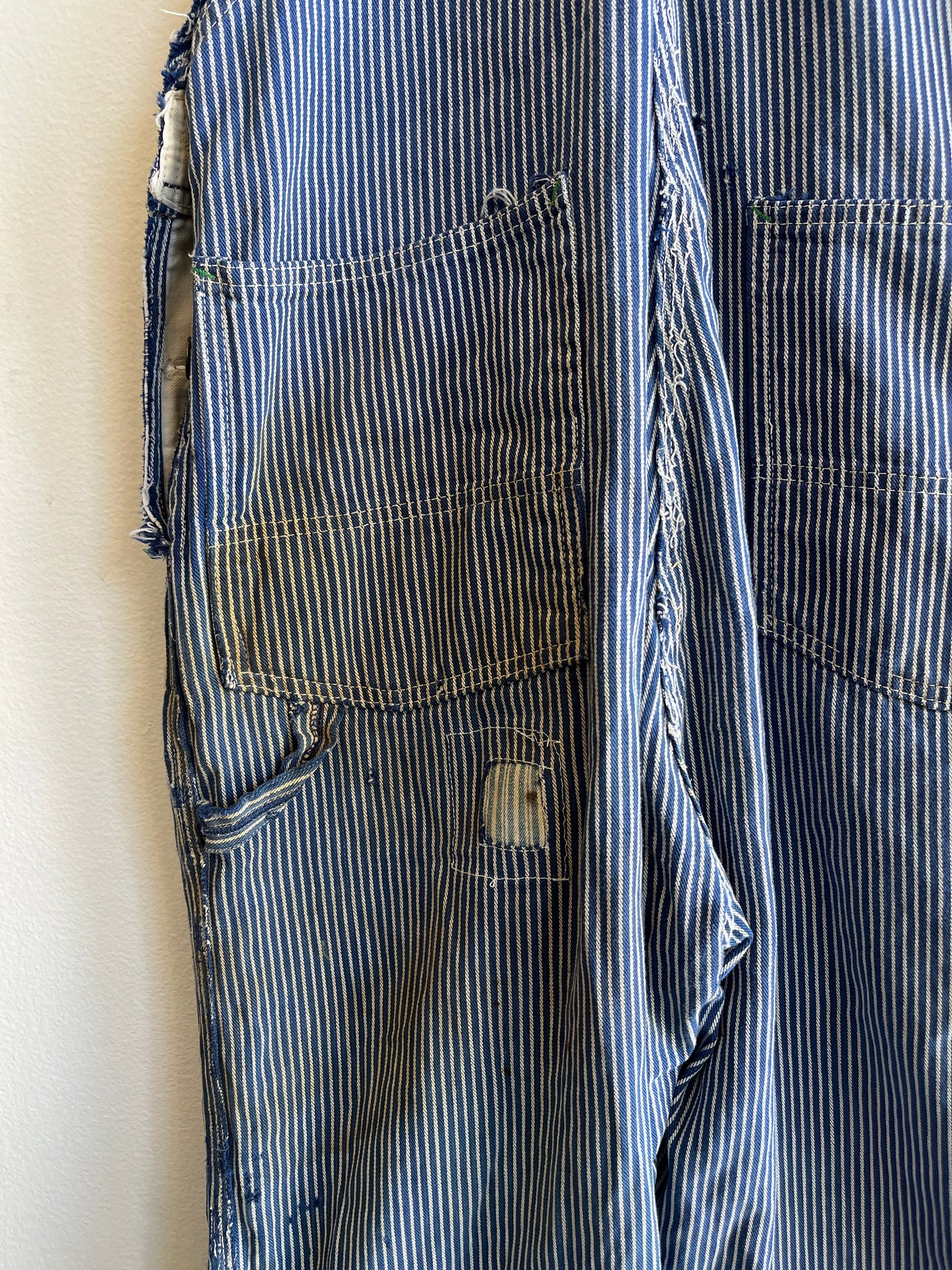 Vintage 1960’s Big Smith Hickory Stripe Denim Overalls